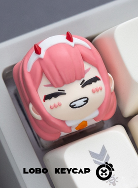 国家队02zero two零二树脂个性键帽机械键盘键帽卡通动漫周边礼物