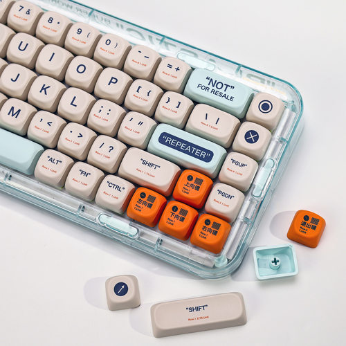 塑料主题机械键盘键帽KOA高度PBT韩文俄文键盘帽客制化热升华键帽