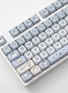 乐队小狗键帽可爱渐变MOA高度小翘热升华宁芝HI75 68 98 99 104RK