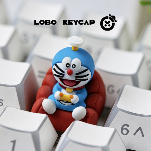 哆啦A梦系列键帽个性可爱机器猫机械键盘帽礼物二创客制化ESC