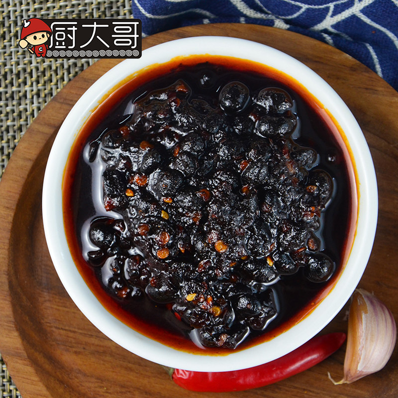 厨大哥豆豉辣酱220g四川特产风味豆豉牛肉豆豉香菇豆豉辣酱下饭酱