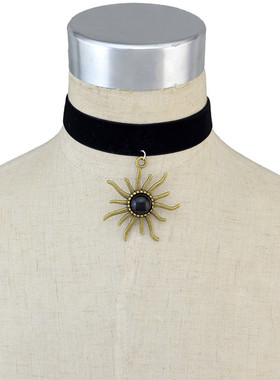 CHOKER黑色暗黑系金属冷淡风项链