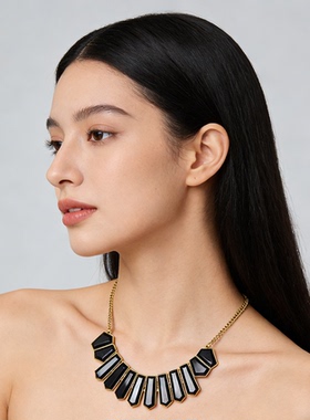 复古轻奢小众设计感气质锁骨链女