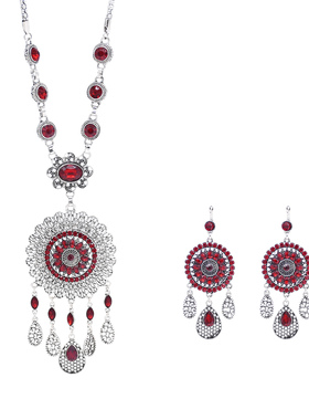 民族风个性时尚奢华项链水滴流苏