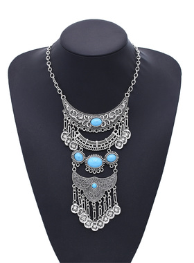 民族风苗疆长款流苏项链新疆旅游