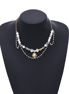 新款轻奢仿珍珠高级感项链饰品女