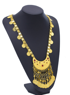 新款中东热销点钻金属U形项链女