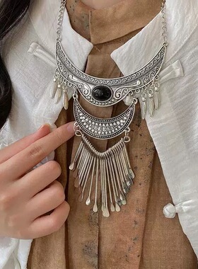 云南旅游拍照出片饰品流苏项链女