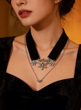 韩版复古叠戴气质颈链配饰