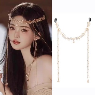 异域风情头饰敦煌飞天发饰古风古装额饰眉心坠民族风旅游拍照配饰