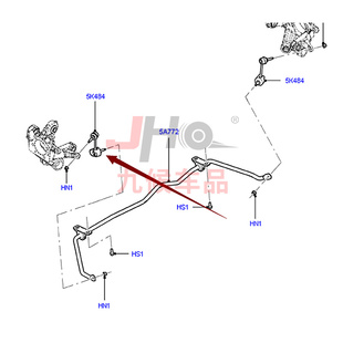 适用于探险者改装13-18款后平衡杆球头区分左右配件升级