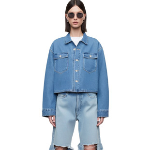 休闲牛仔衬衫 短款 外套 Bari Petit