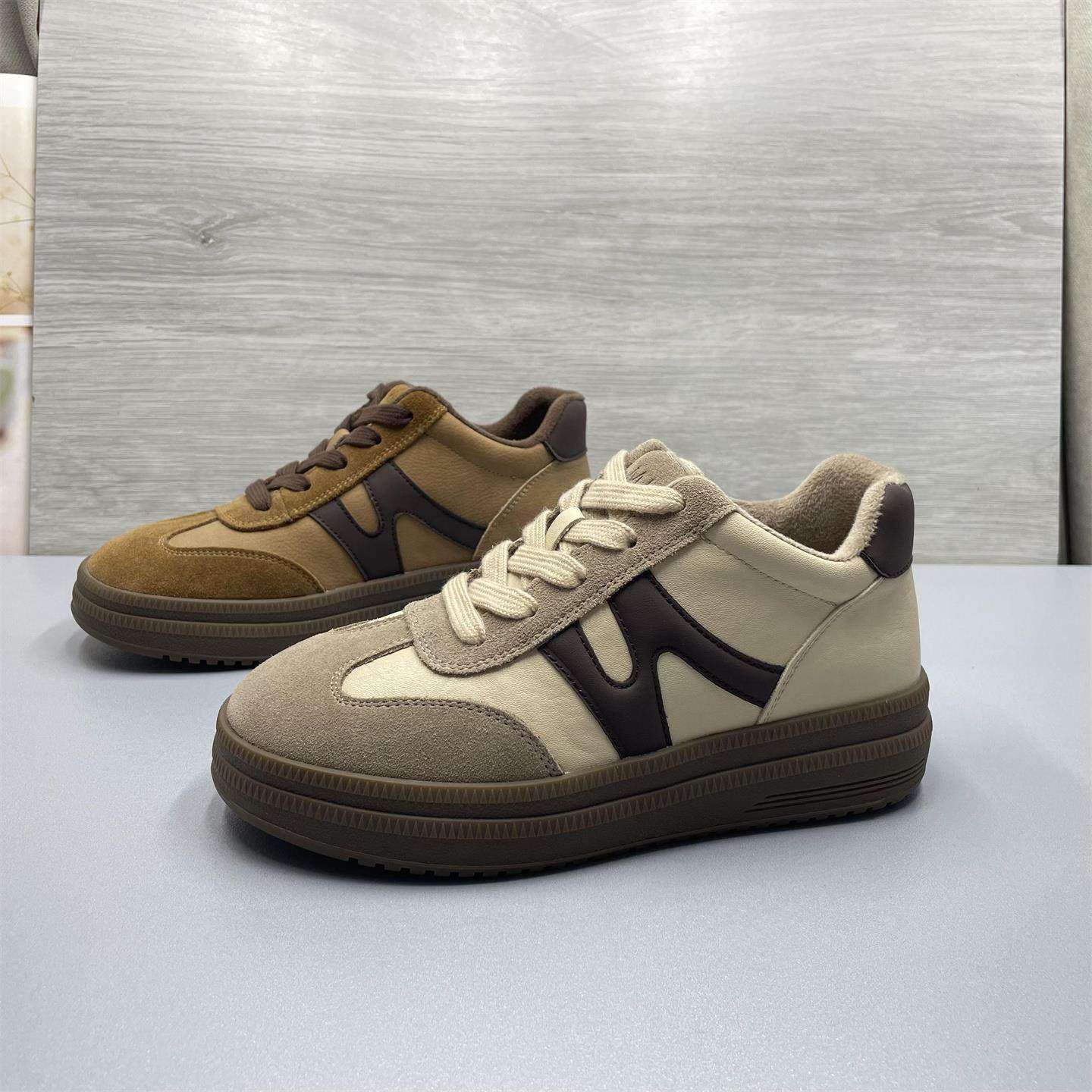 撤柜处理加绒德训鞋女2025秋冬新款软底复古百搭厚底休闲鞋板鞋女,女鞋,德训鞋,淘宝优惠券,粉丝福利购,淘宝优惠卷