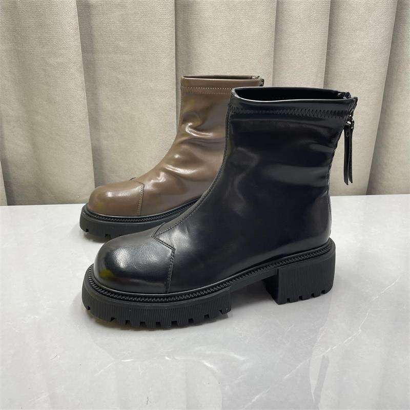 断码处理马丁靴女2024秋冬新款小个子高跟烟筒靴保暖加棉小短靴女,女鞋,马丁靴,淘宝优惠券,粉丝福利购,淘宝优惠卷