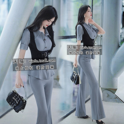 三件套职业套装OL正装设计感