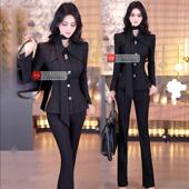 小脚裤 VJE春装 设计感小众衬衫 2025新款 两件套 气质干练OL套装