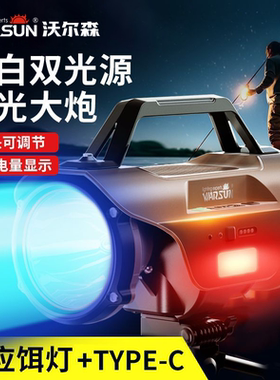 沃尔森激光炮水下超亮装备夜钓灯