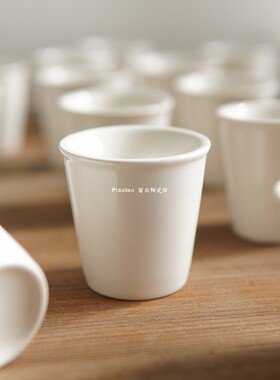 留白 【手感一级棒】 陶瓷浓缩咖啡杯 茶杯 主人杯 mini小酒杯