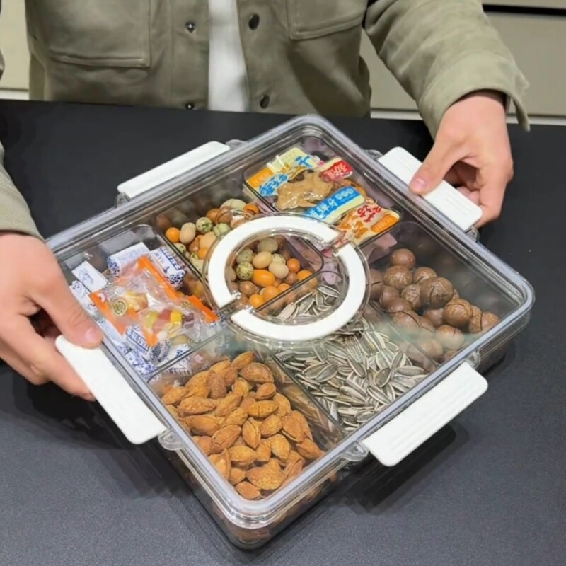 冰粉调料盒香料收纳盒家用食品级大料干果糖果盒零食盘分格密封盒