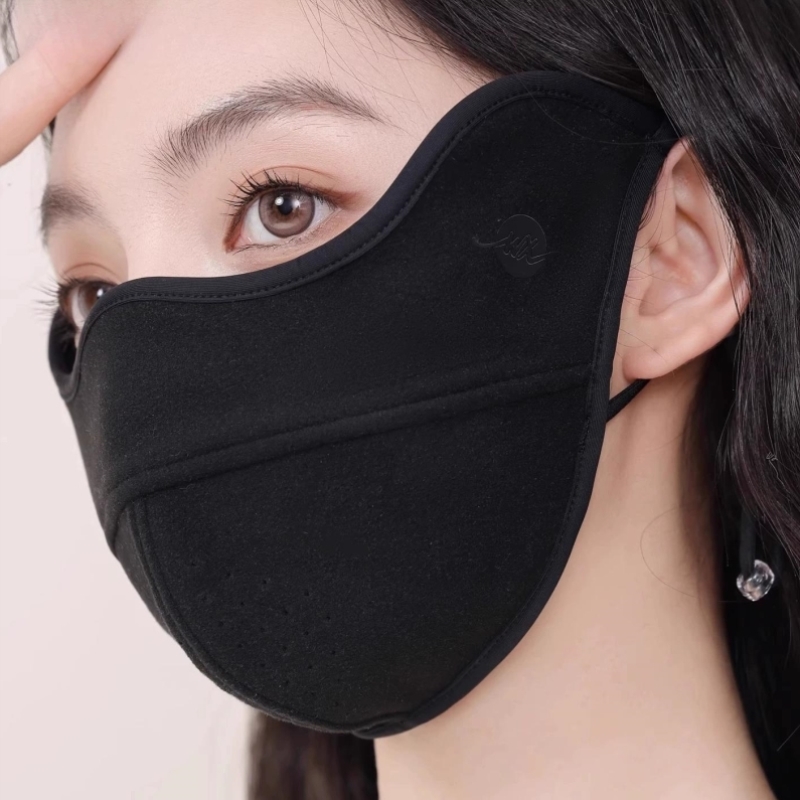 加厚保暖口罩女秋冬季立体透气加厚防风防寒骑行电动车防冻脸面罩
