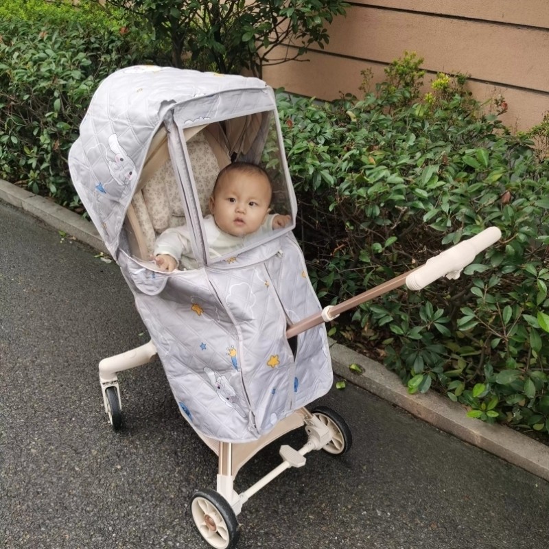遛娃神器防风防雨罩通用冬季加厚保暖防寒罩挡风被冬天配件