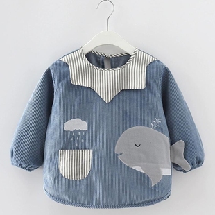 小月龄宝宝罩衣冬天婴儿外穿洋气儿童秋冬季小孩倒褂罩衫男童女宝