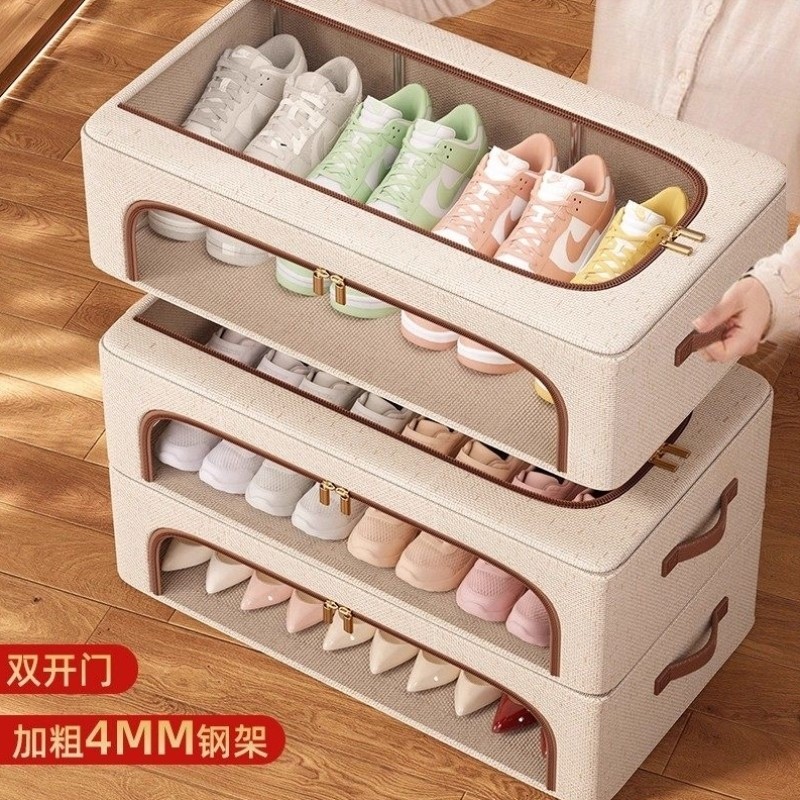 鞋子收纳神器省空间鞋子收纳透明鞋盒收纳盒床底收纳箱2025年新款
