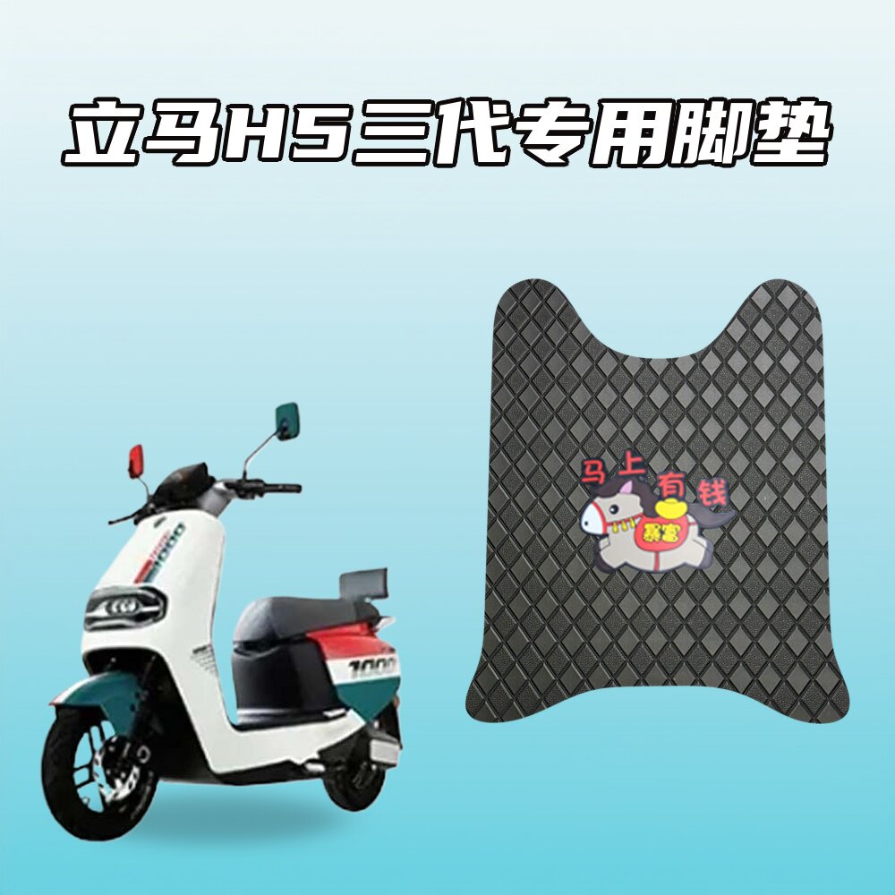 适用立马H5三代电动车加厚防水脚垫耐磨防滑专车定制车载脚垫图片