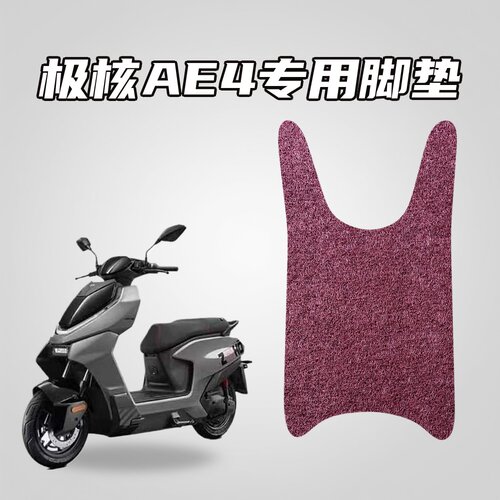 适用极核AE4电动摩托专用脚垫环保丝圈材质防水防滑耐磨耐脏抗