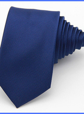 藏青色领带 7CM 商务领带 男士领带 韩版领带