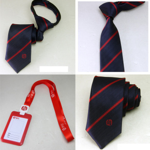 德佑女士领带拉链 新款 领带 德佑男士 领带德佑胸牌工牌 德佑领带