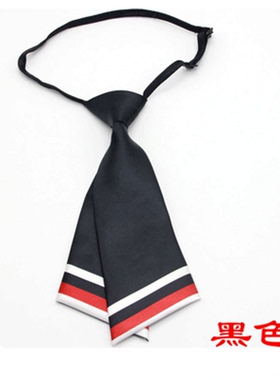 黑色 领带职业正装学院风女士小领带日式领结领花蝴蝶结学生领带