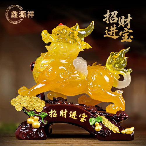 貔貅摆件公母一对招财客厅店铺