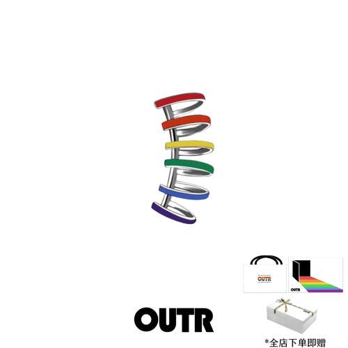 OUTR「六声音阶」彩虹耳夹原创