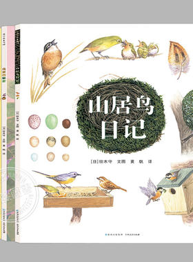 铃木守的鸟世界【新版修订全4册】山居鸟日记/鸟巢的智慧/秘密/故事,幼儿园儿童绘本3-6-9岁自然科普绘本野生鸟类认知宝宝启蒙书