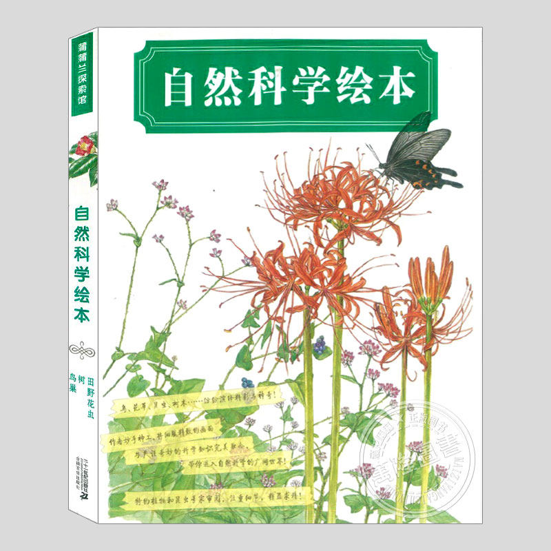 自然科学绘本(正版3册)树/田野花虫/鸟巢,铃木守作品,儿童绘本3三-4-5到6岁以上幼儿园大中小班孩子早教阅读睡前启蒙故事图画书籍