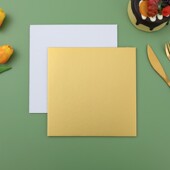 14寸加厚蛋糕垫金色纸垫子一次性正方形生日底托盘定制