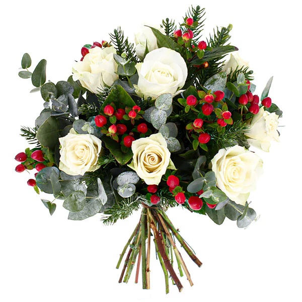 法国送花圣诞花束送客户 三月花城国际鲜花配送里昂 巴黎同城鲜花