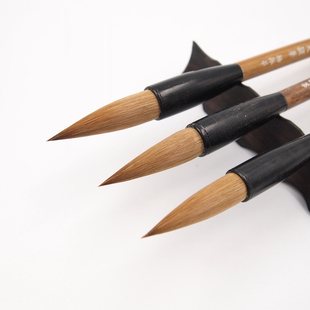 杨振华周虎臣毛笔商标随机发【豹狼毫提笔】狼毫斗笔 行楷草书对联 单支装