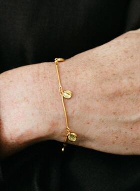 925银厚镀金原创设计延长手链