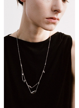 ABOAB  PASTORALE系列Garland项链 925银厚镀铑金/18K黄金