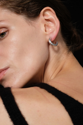 ABOAB简约925银厚镀金雕塑肌理