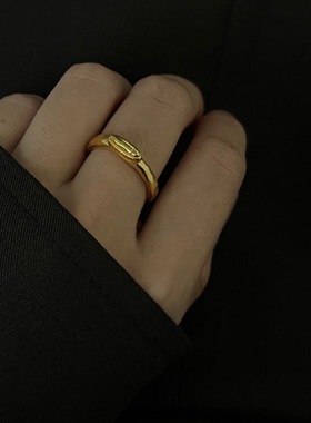 ABOAB925纯银肌理原创设计戒指