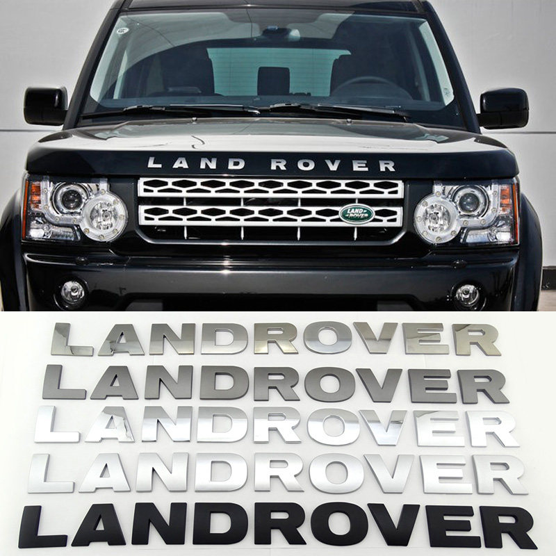 路虎车标路虎车标贴landrover机头盖字母标发现神行者运动版车标