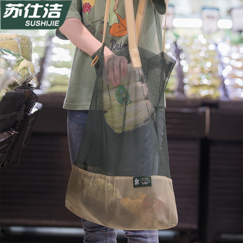 超市折叠购物袋帆布袋环保袋手提袋无纺布麻布袋便携买菜包买菜兜