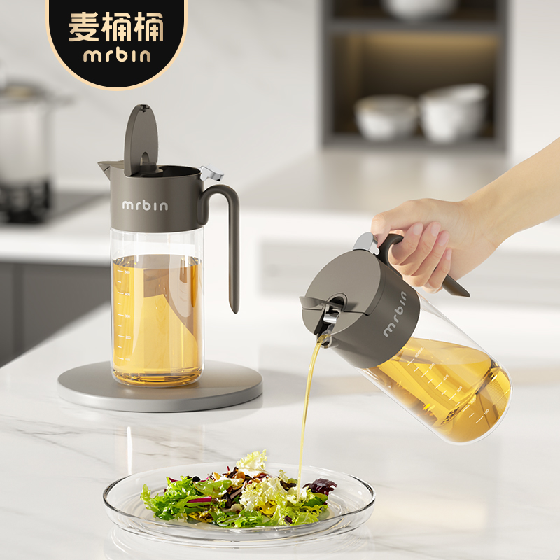 麦桶桶重力开合弹盖油壶