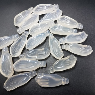 新款精美天然玉石冰种白玉髓掌上明珠挂件玉髓玛瑙佛手挂件项链坠