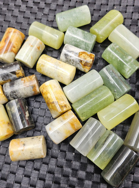 冰种岫玉无字印章玉石挂件