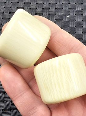 牙黄色扳指米黄色仿玉石扳指塑料树脂扳指男女同款扳指手饰指环