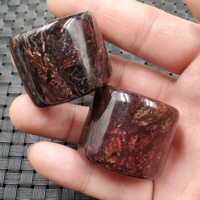 玉石扳指优化鸡血玉扳指鸡血红扳指仿古玉石扳指玉指环玉扳指